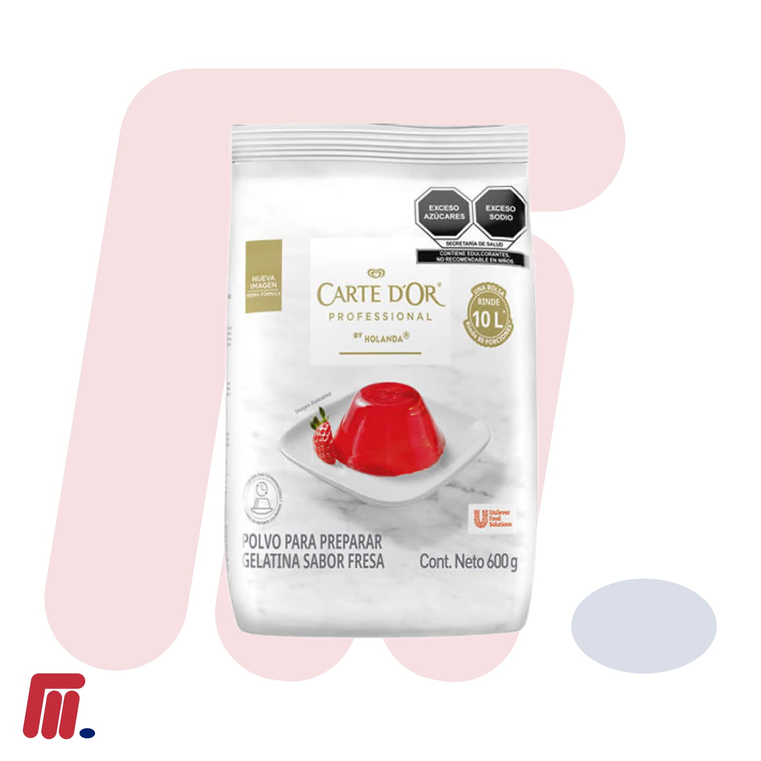 Gelatina Sabor Fresa Carte D'Or al Mayoreo: El Postre Elegante y Delicioso para tu Negocio en Monterrey