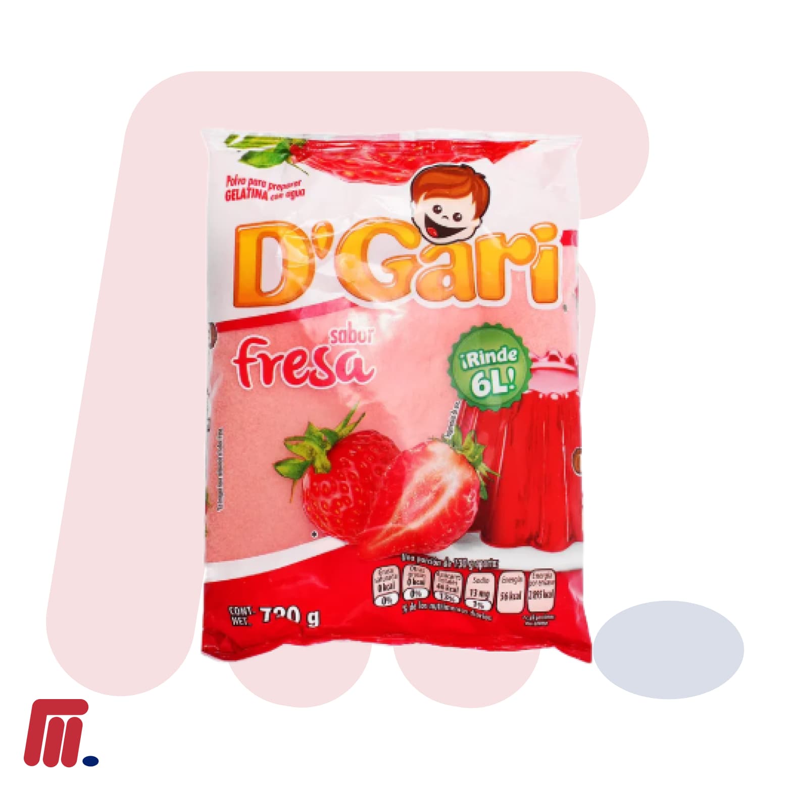 Gelatina Sabor Fresa D'Gari al Mayoreo: El Postre Divertido y Delicioso para tu Negocio en Monterrey