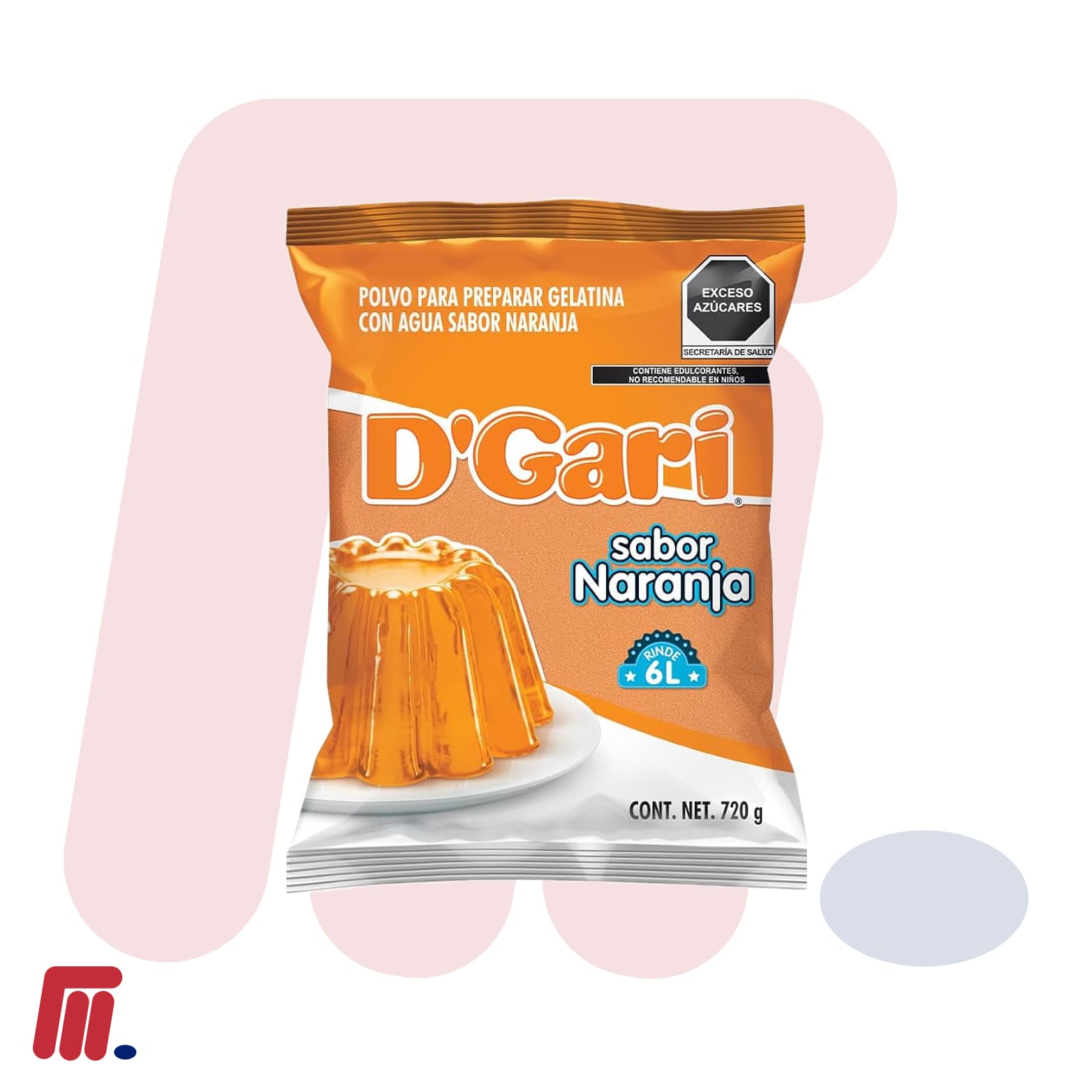 Gelatina Sabor Naranja D'Gari al Mayoreo: El Postre Cítrico y Refrescante para tu Negocio en Monterrey