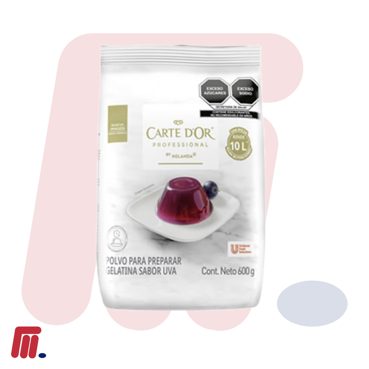 Gelatina Sabor Uva Carte D'Or al Mayoreo: El Postre Elegante y Delicioso para tu Negocio en Monterrey